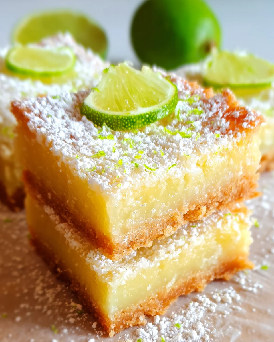 Key Lime Bars Citrus Treat: A Refreshing Delight Recipe