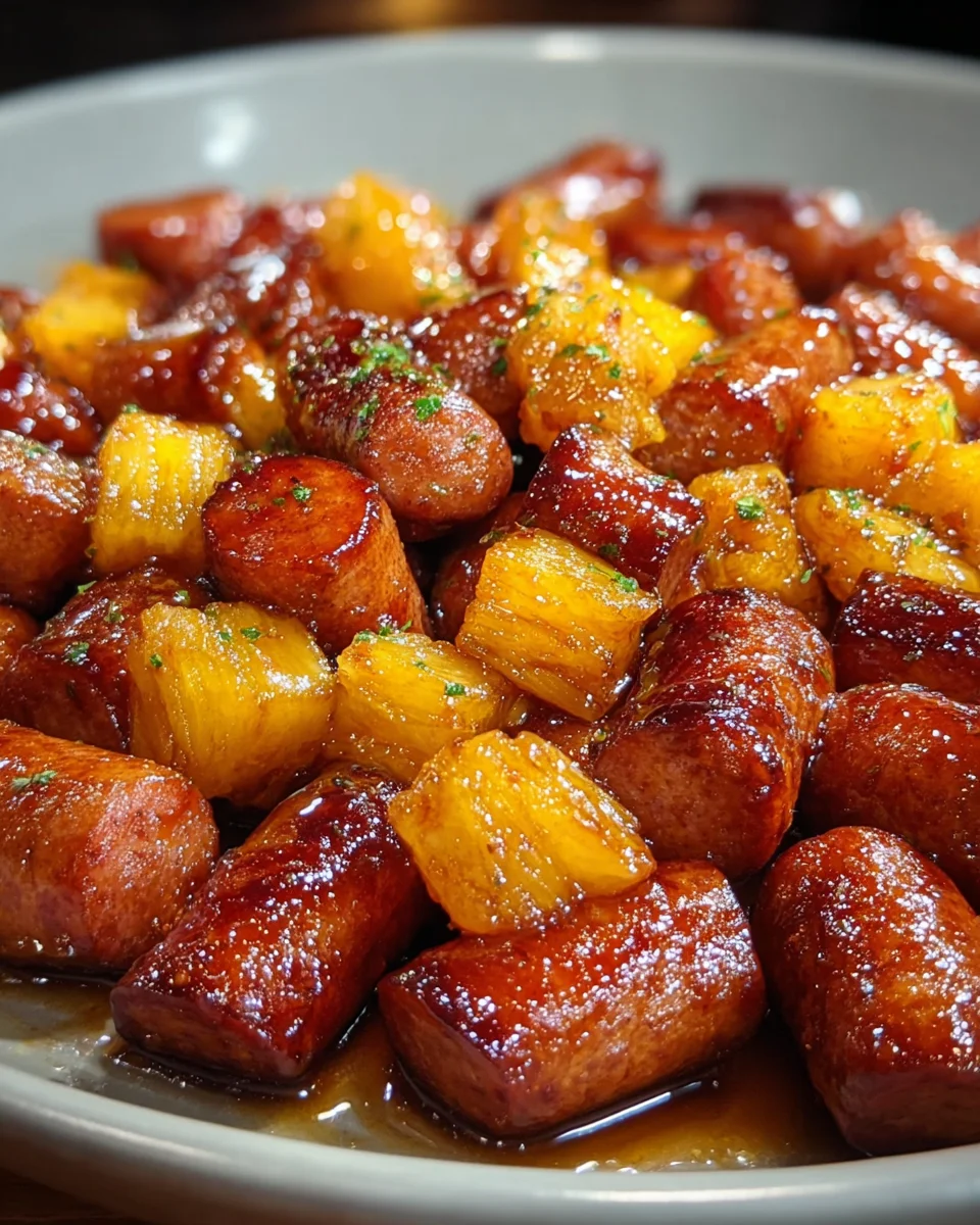 Pineapple Brown Sugar Mississippi Lil’ Smokies Bites delight!