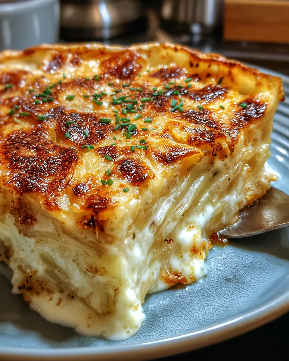 Creamy Cheese and Potato Pie: Taste Irresistible Comfort!
