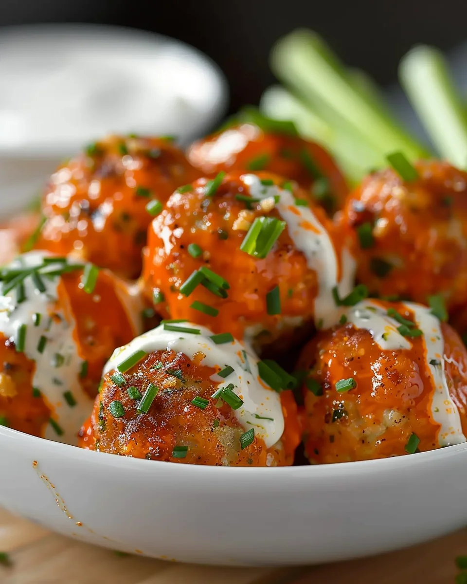 Buffalo Chicken Meatballs