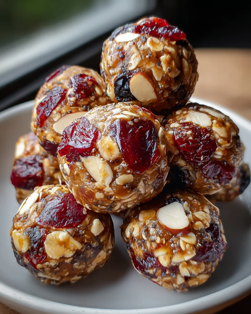 Cherry Cranberry Energy Bites: Fuel Your Day Deliciously!