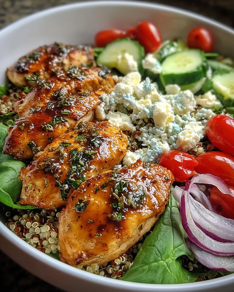 Lemon Herb Grilled Chicken Quinoa Bowl: Healthy & Delicious!
