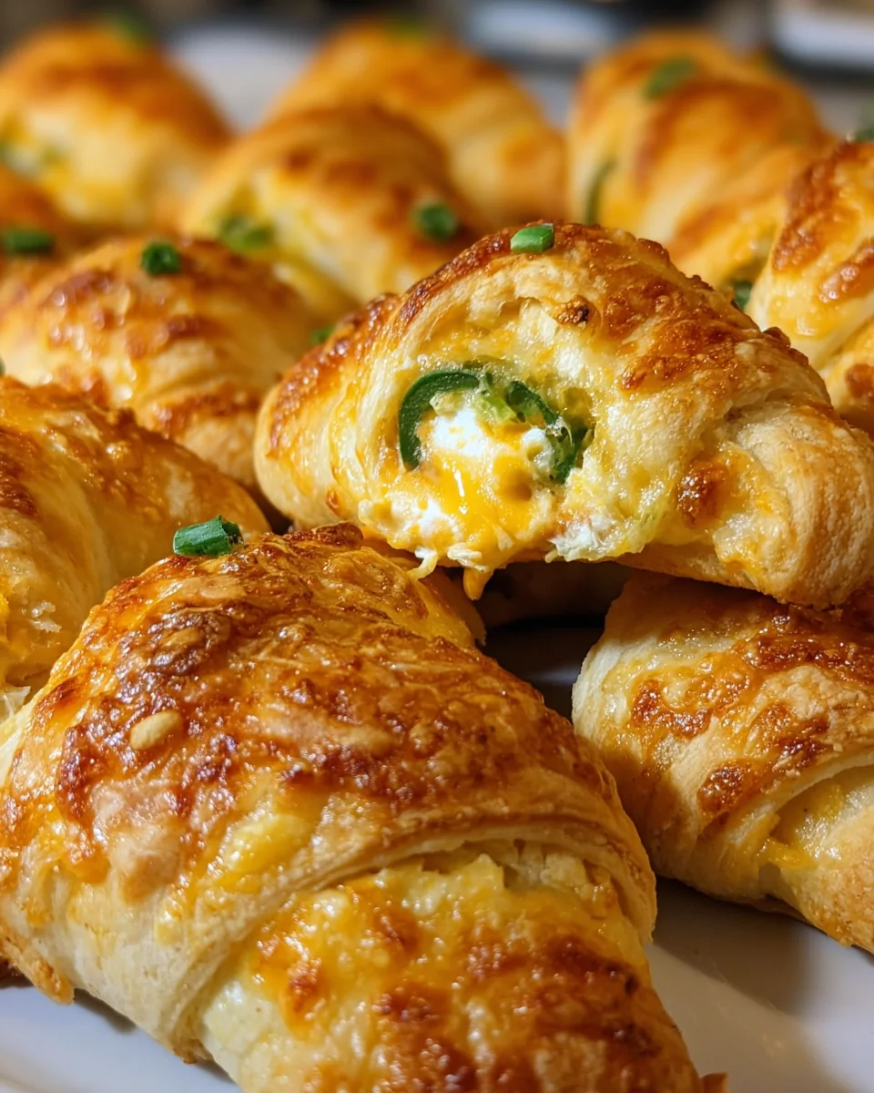 Jalapeño Popper Cheese-Stuffed Crescent Bites are irresistible!