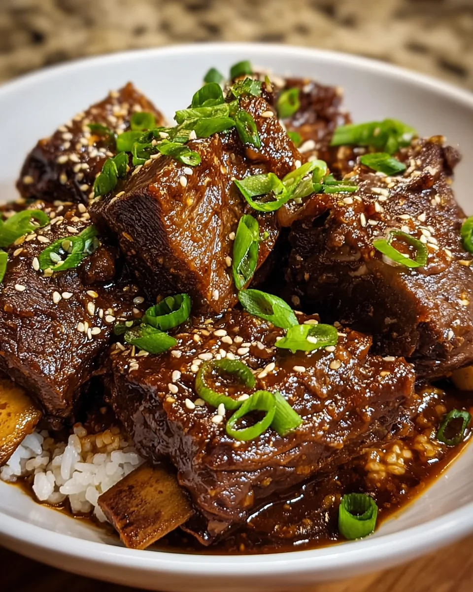 Slow Cooker Korean Short Ribs