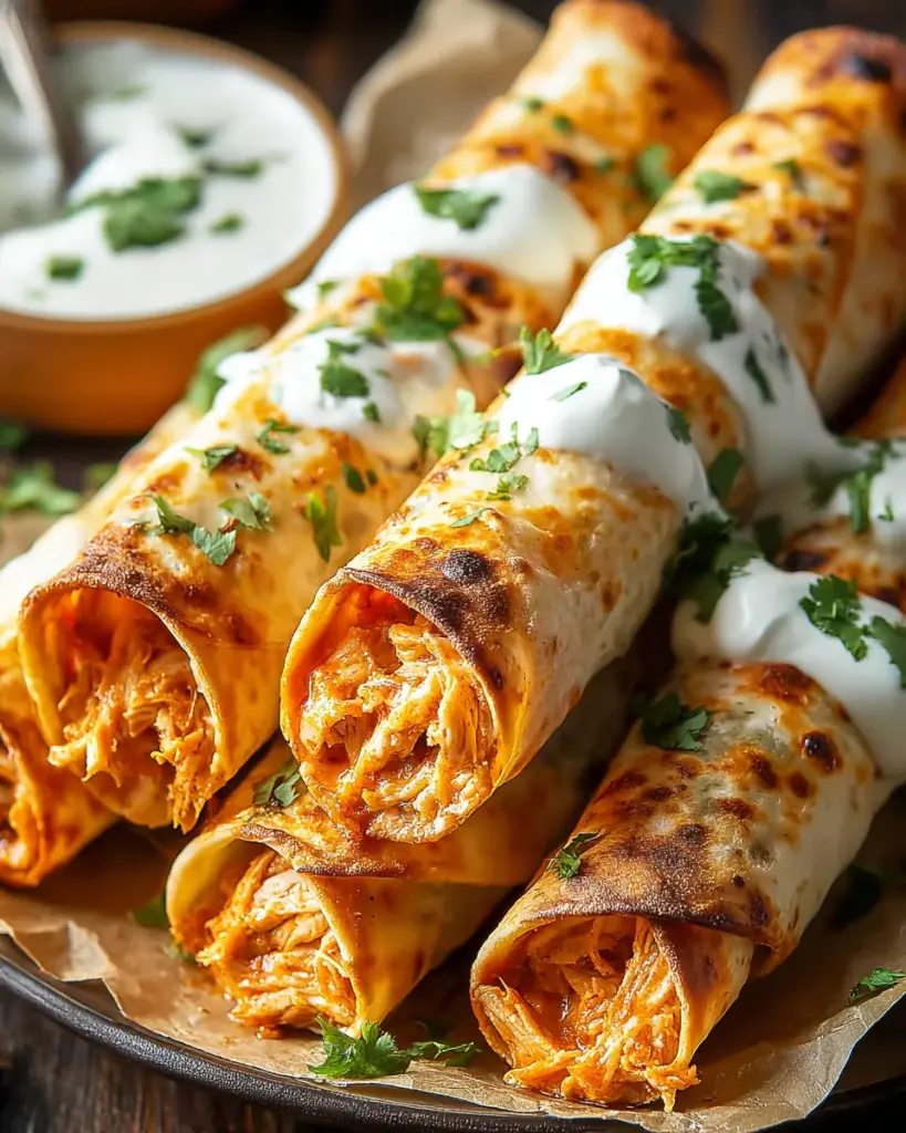 Buffalo Chicken Taquitos that Everyone Will Love!