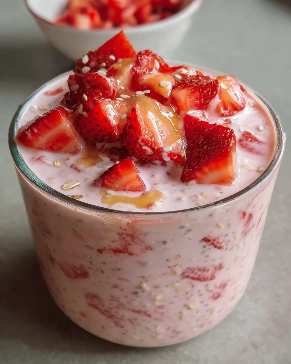 Strawberry Overnight Oats: A Delightful Morning Treat!