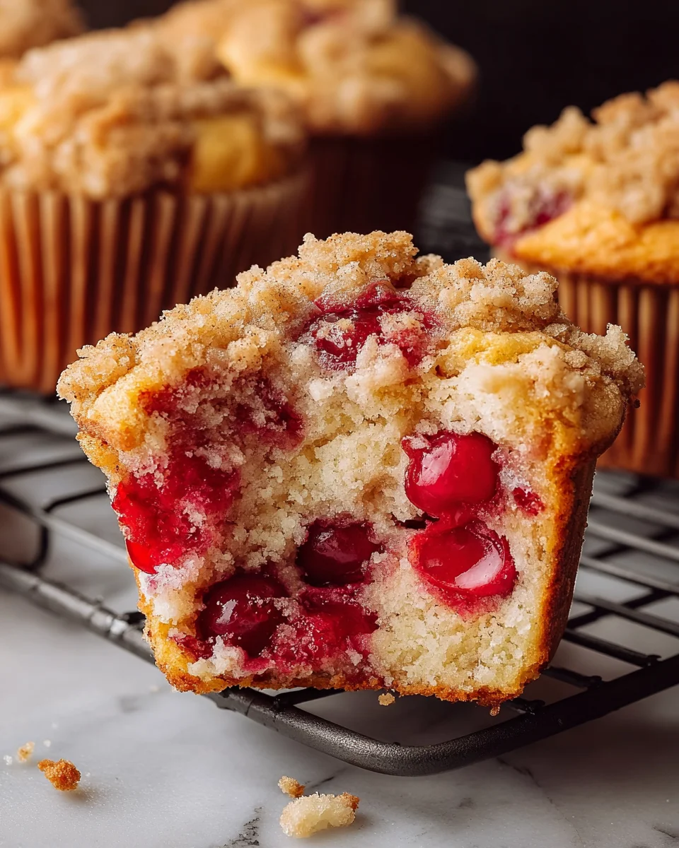 Cherry Cobbler Muffins