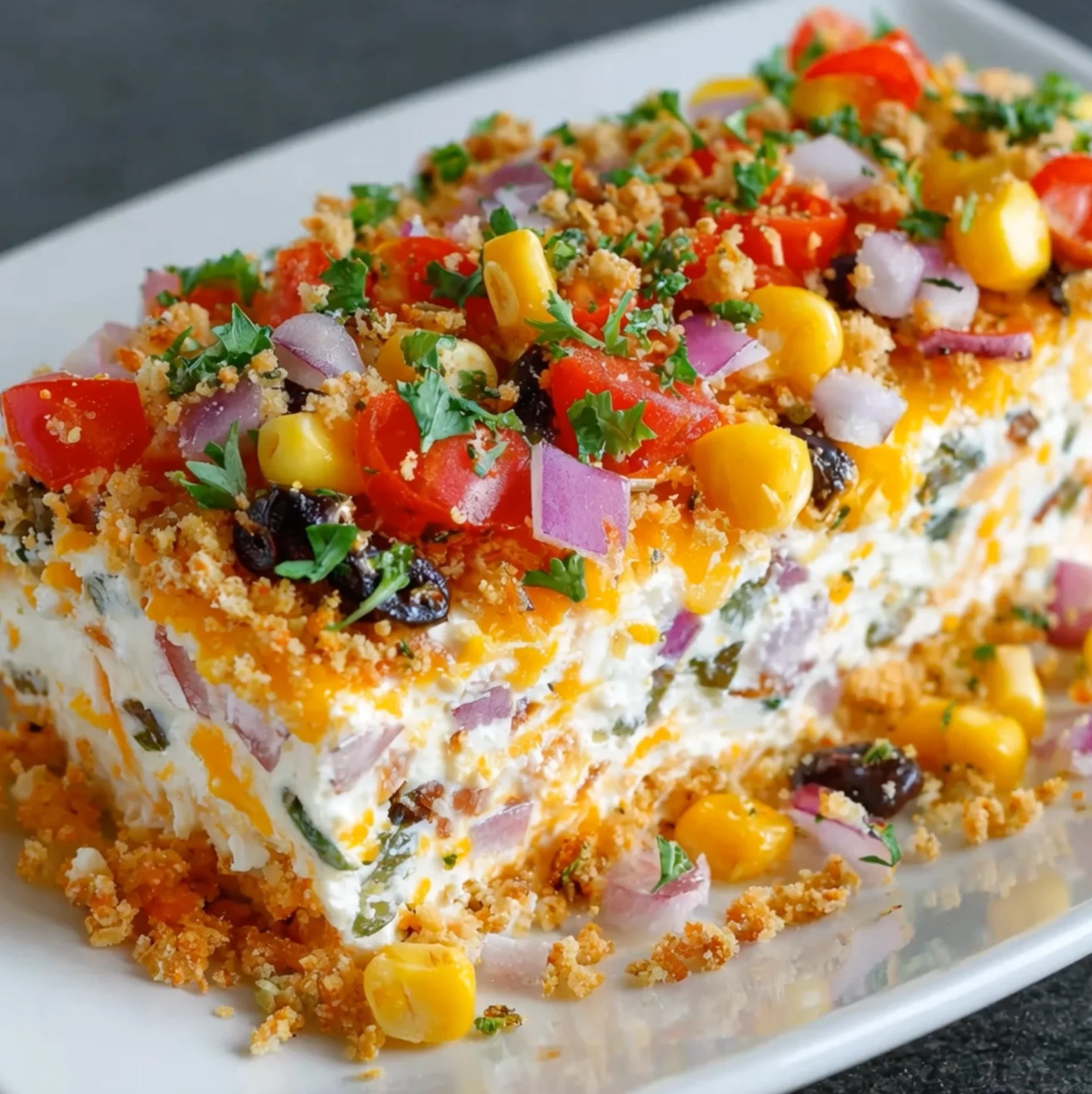 Fiesta Cowboy Caviar Cheese Log