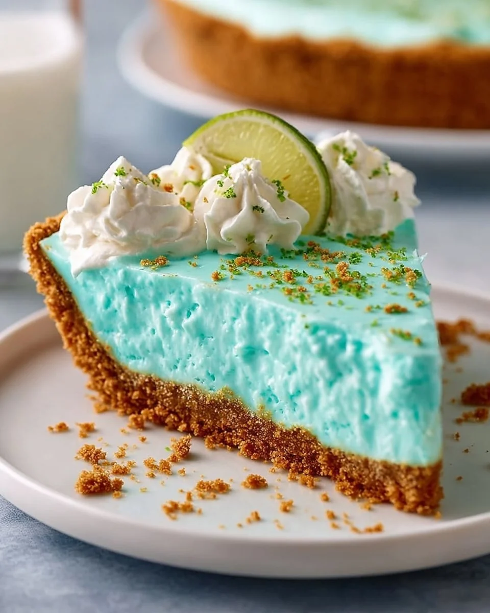 Baja Blast Pie Recipe (Easy No-Bake Taco Bell Copycat)