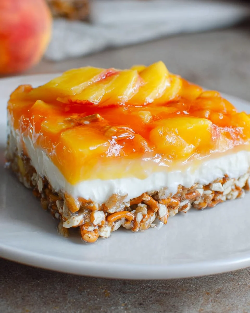 Peach Pretzel Salad: A Refreshing Summer Delight Recipe