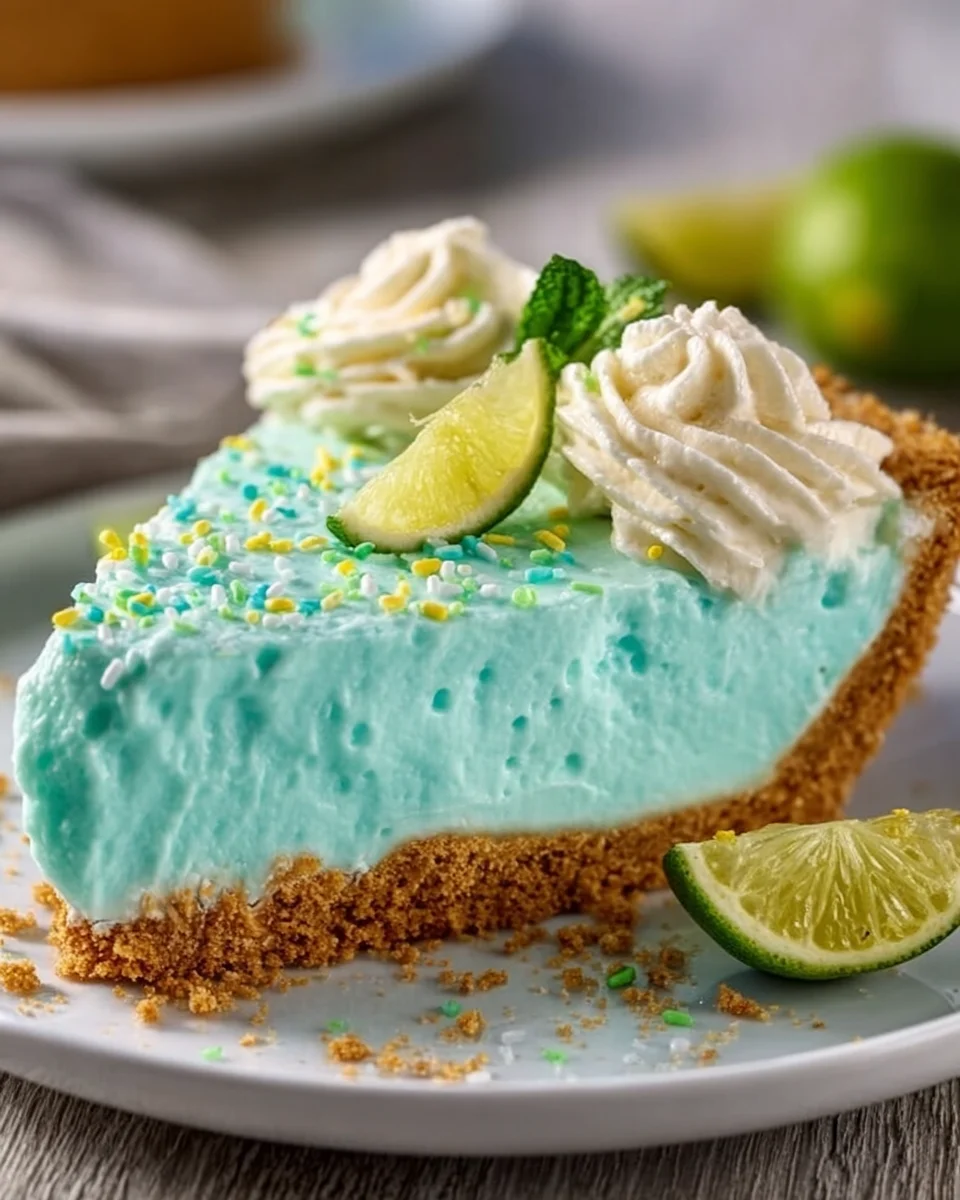 Baja Blast Pie Recipe (Easy No-Bake Taco Bell Copycat)