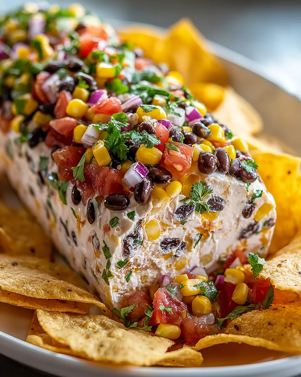 Fiesta Cowboy Caviar Cheese Log