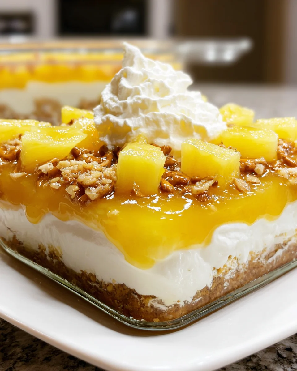Pineapple Pretzel Salad
