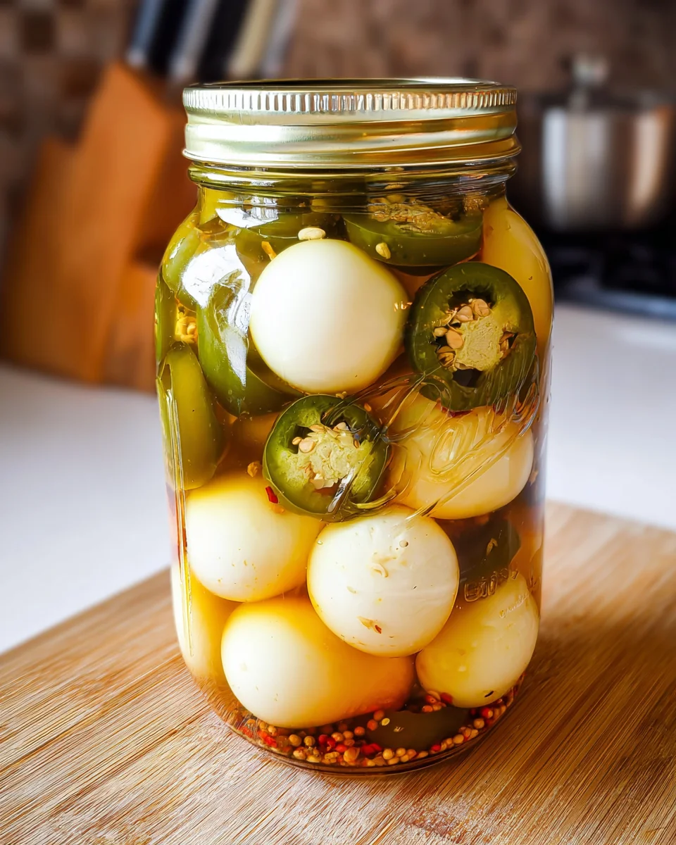 Spicy Jalapeno Pickled Eggs