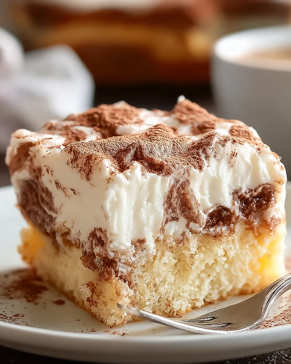 Cinnamon Roll Poke Cake