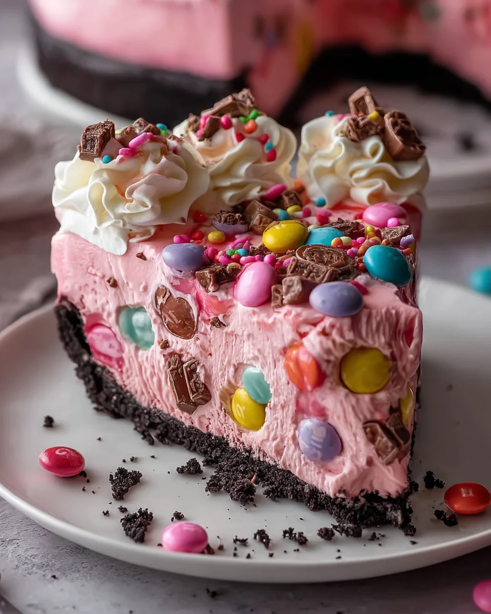 Pink M&M Snickers Cheesecake: A Sweet Delight Recipe!
