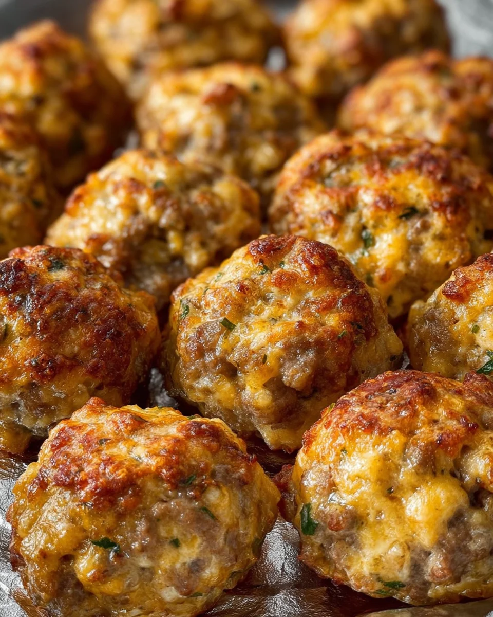 Cheesy Jalapeño Sausage Balls Everyone Fights Over