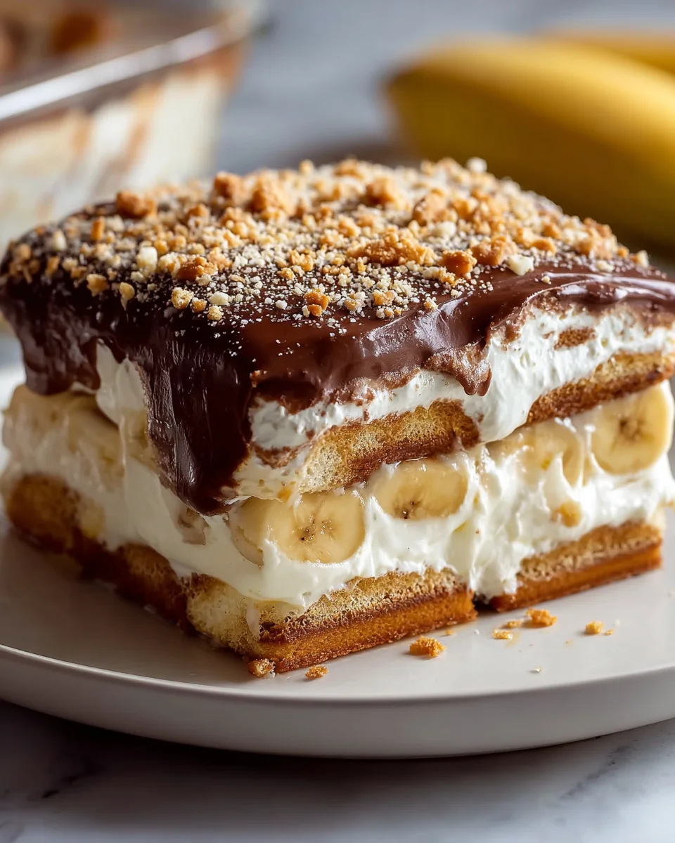Banana Pudding Eclair Cake