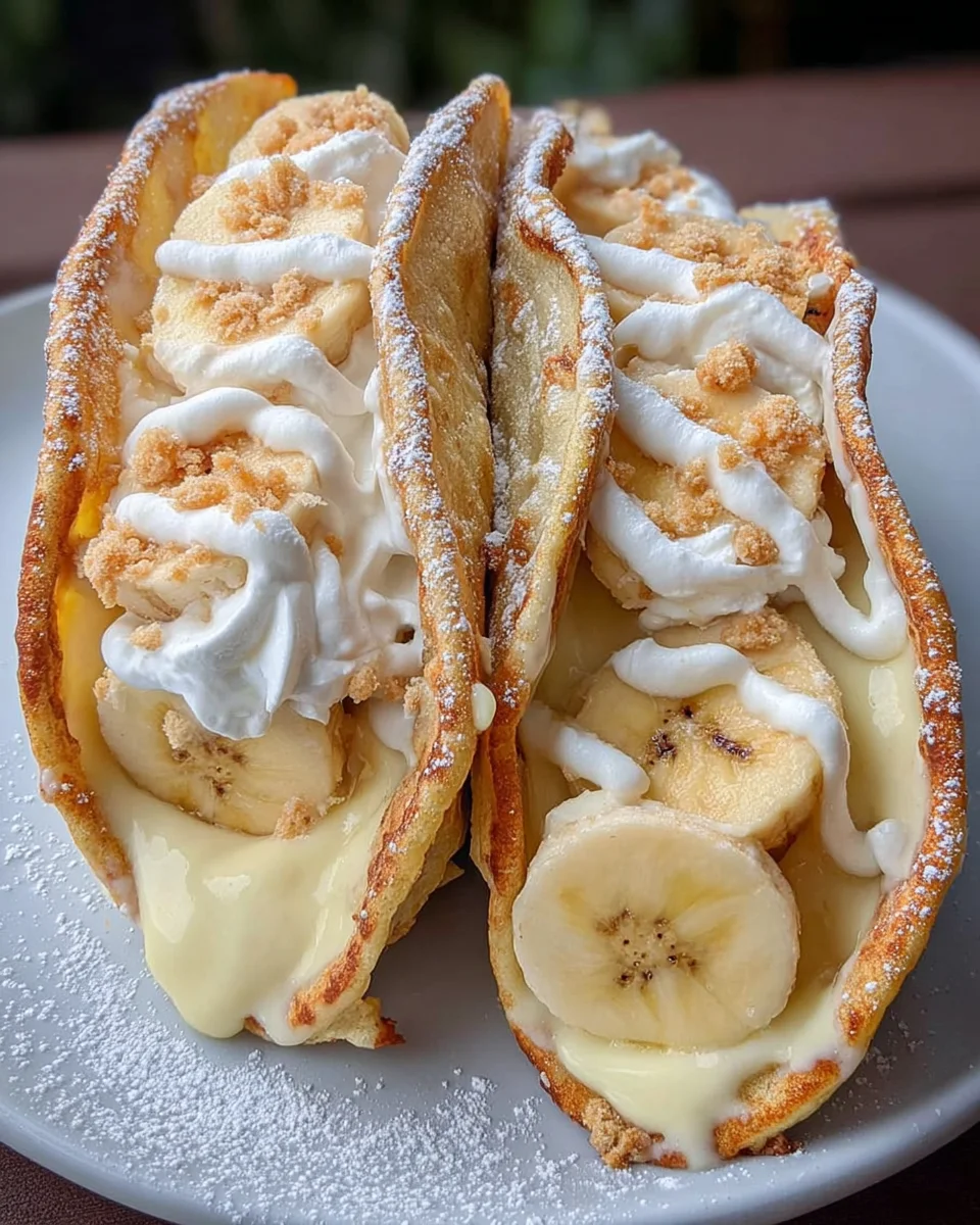 Banana Pudding Tacos