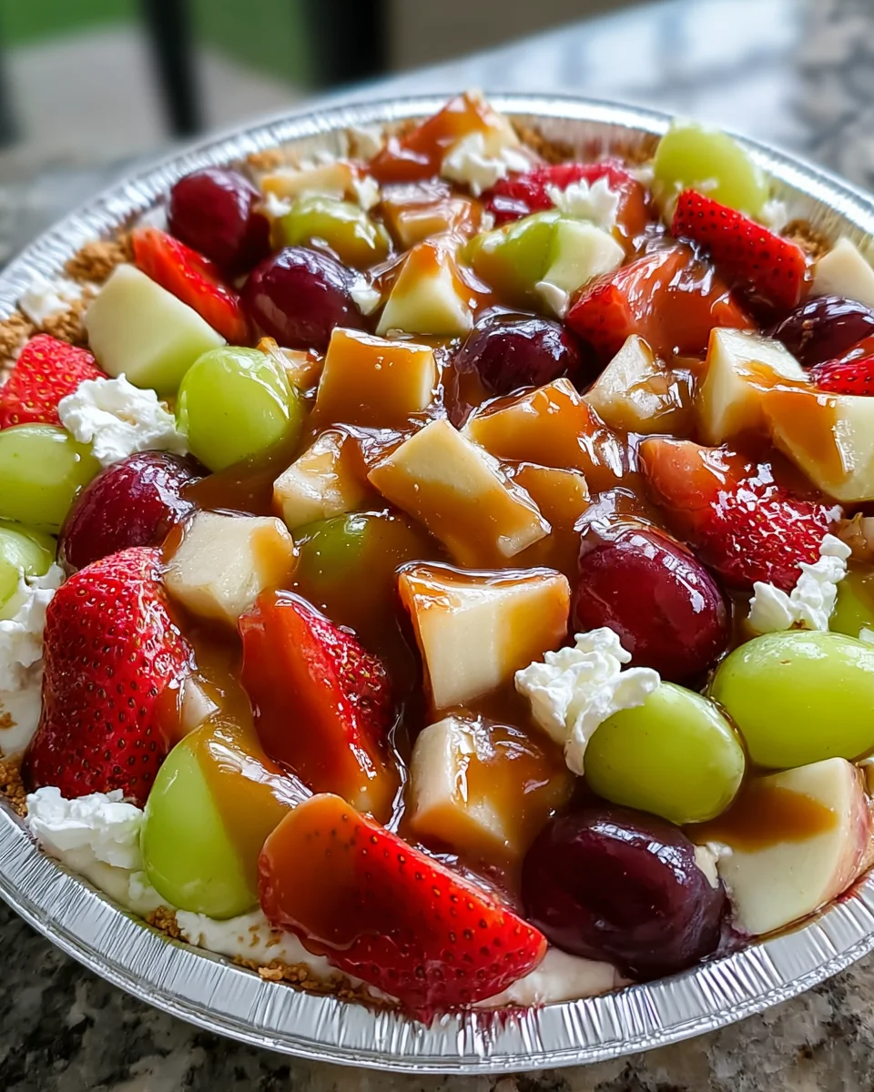 Cheesecake Fruit Salad Caramel