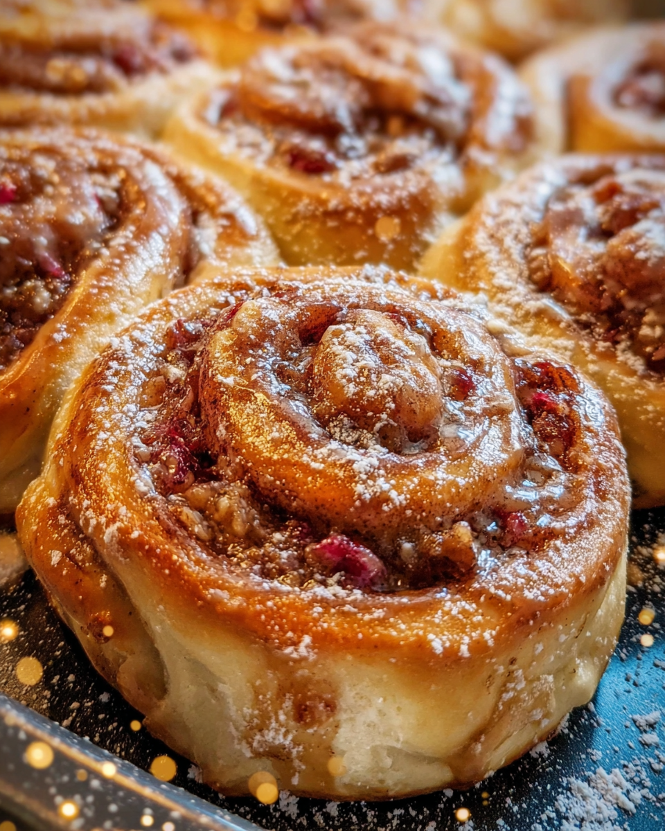 Rhubarb Cinnamon Rolls