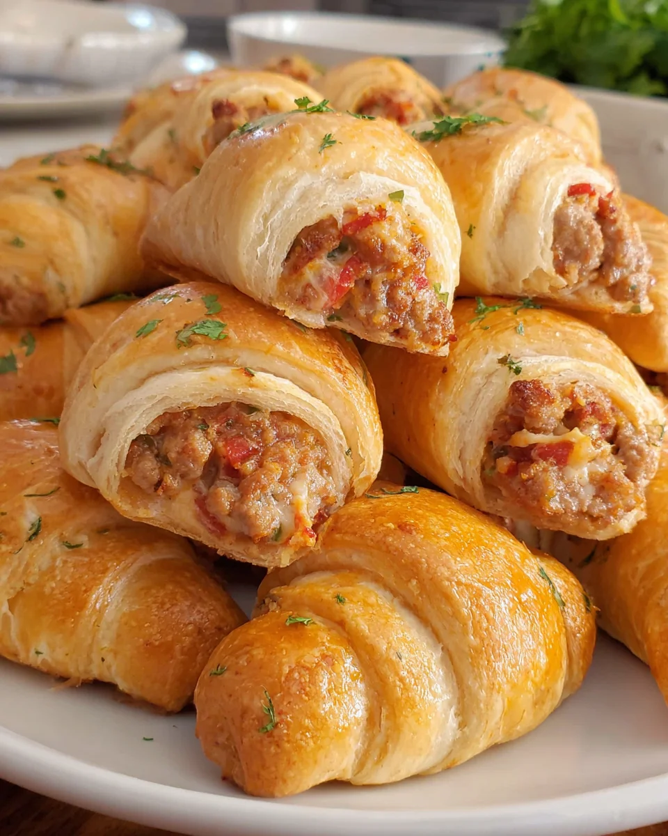 Sausage Cream Cheese Crescent Rolls