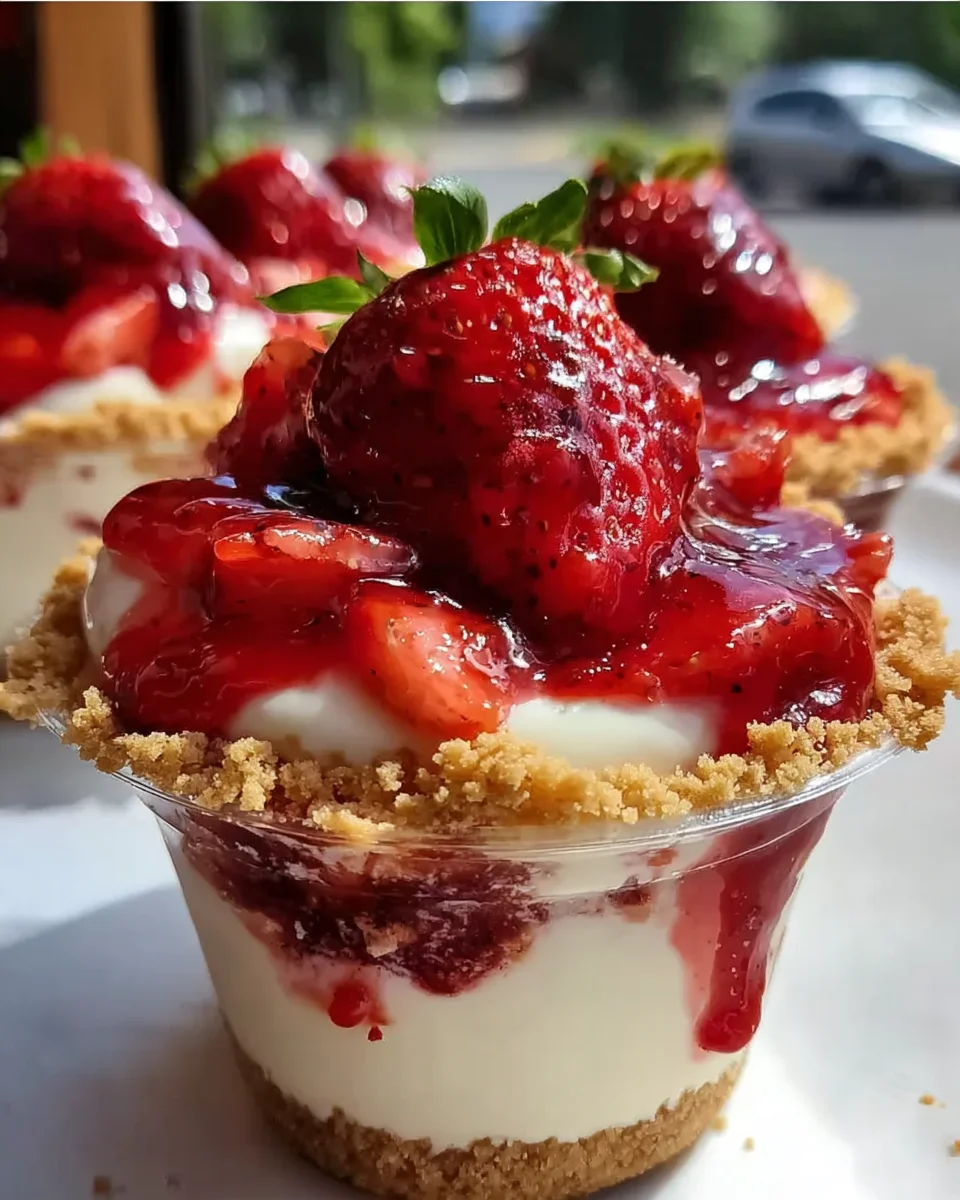 Strawberry Cheesecake Cups