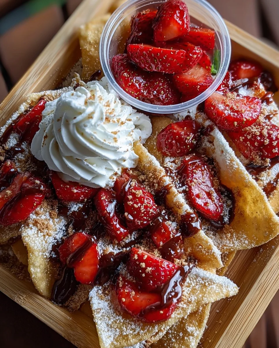 Strawberry Cheesecake Nachos