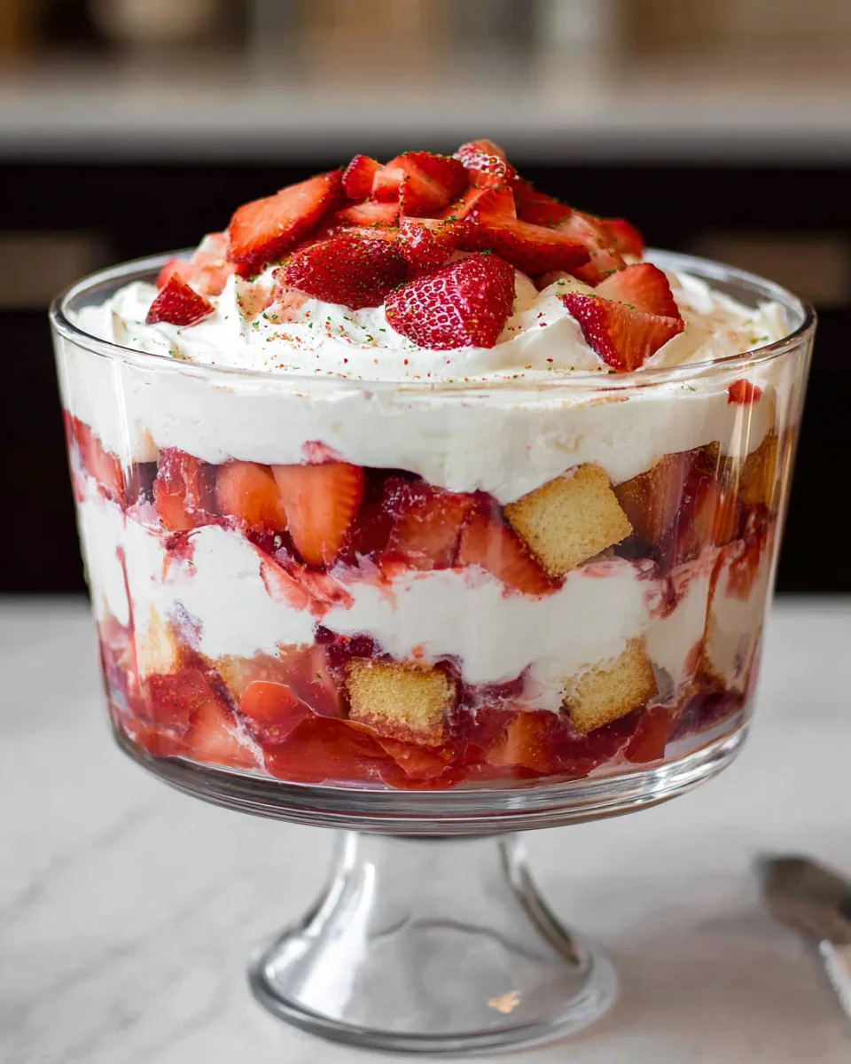 Strawberry Shortcake Trifle