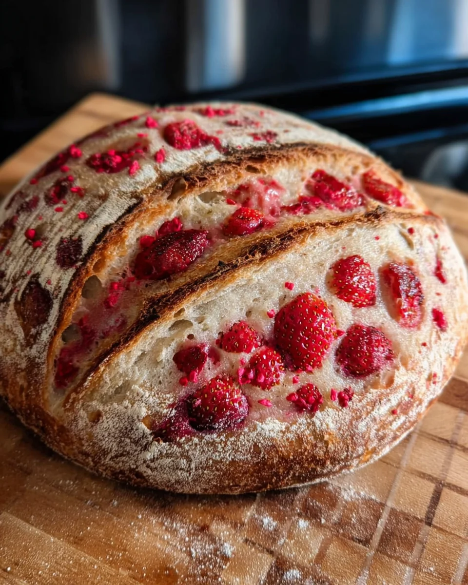 Strawberry Sourdough Bread