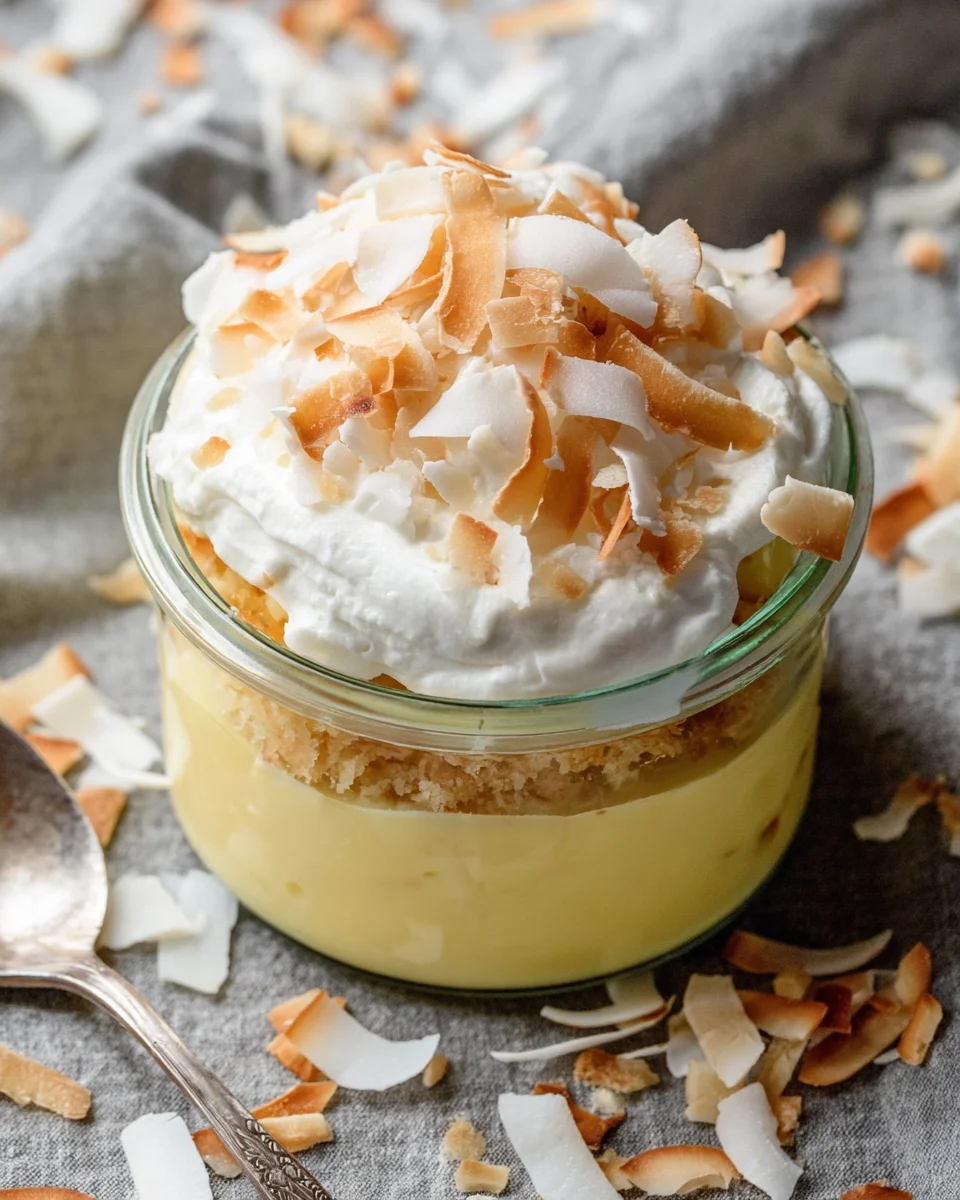 Toasted Coconut Pudding
