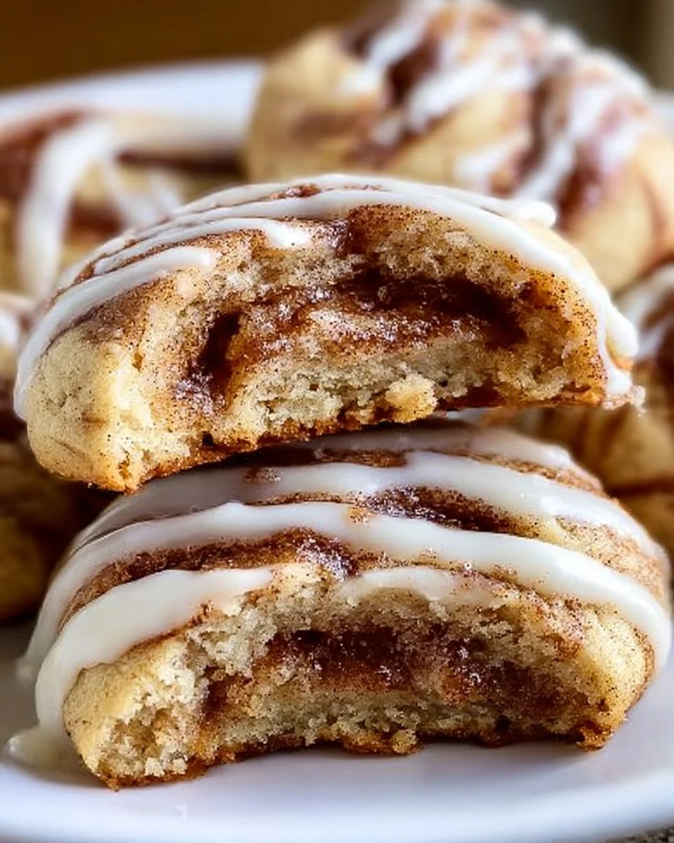 Cinnamon Roll Stuffed Cookies