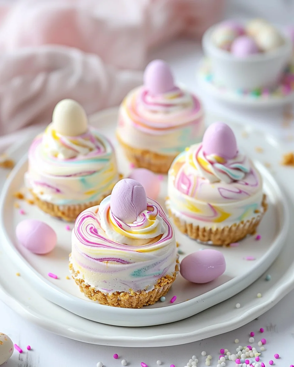 Easter No-Bake Mini Cheesecakes: Delight in Easy Joy!
