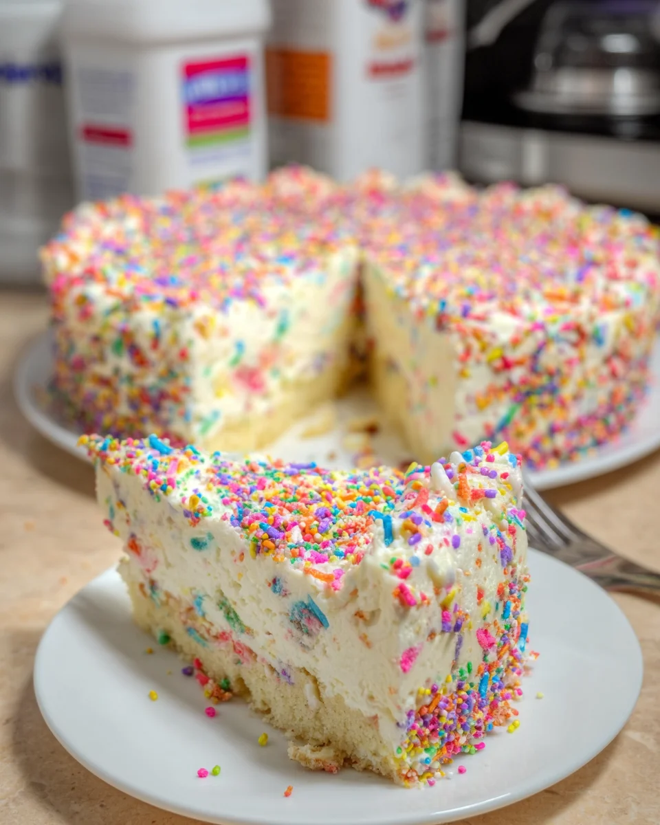 Funfetti Cheesecake Cake: A Delicious Festive Delight!