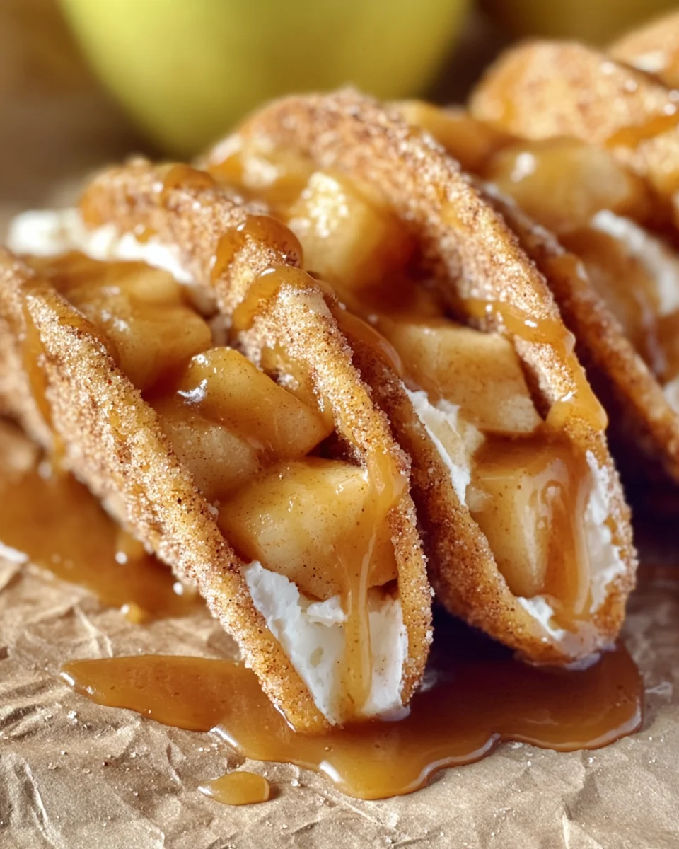 Mini Apple Cheesecake Tacos