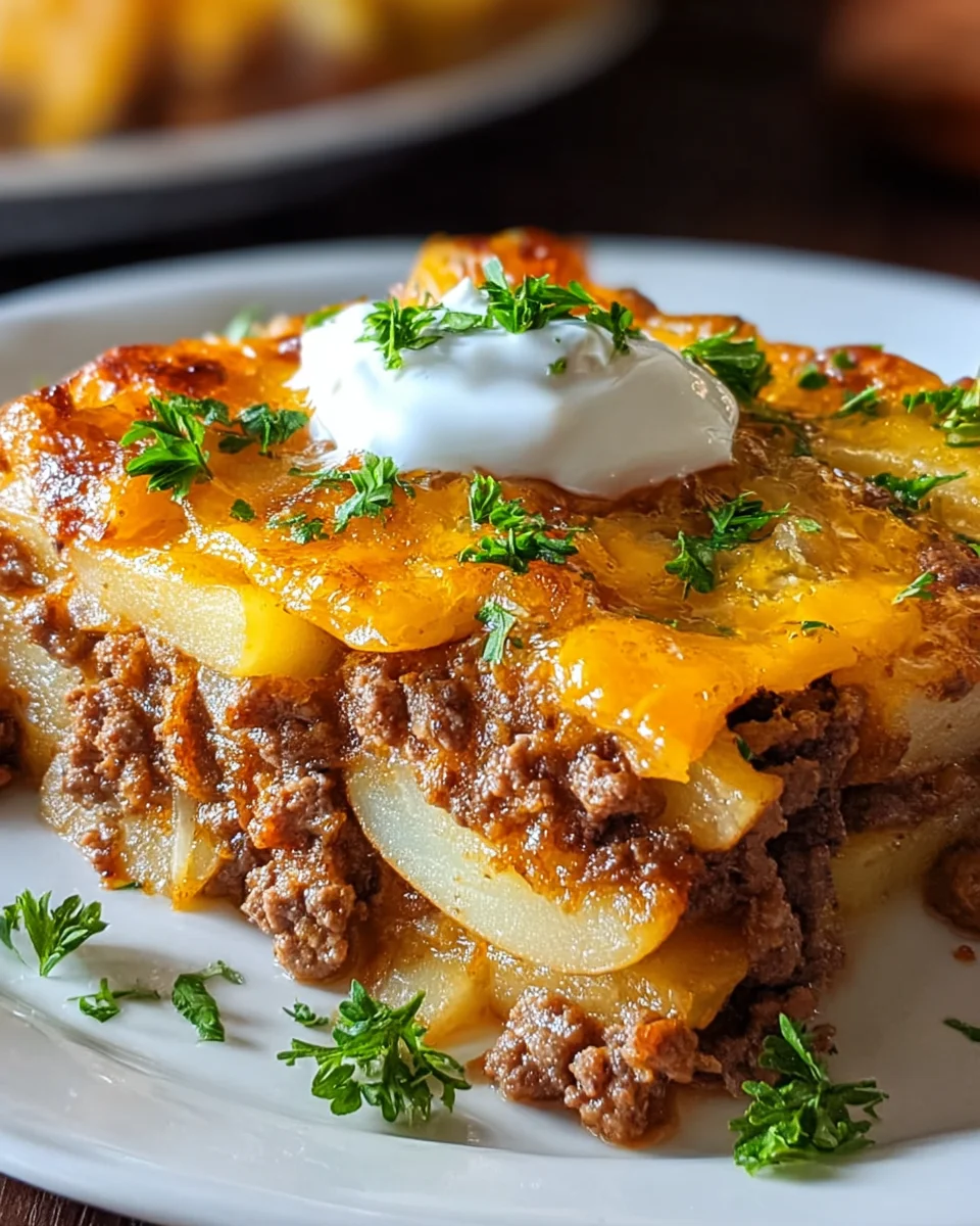 Loaded Beef & Potato Bake