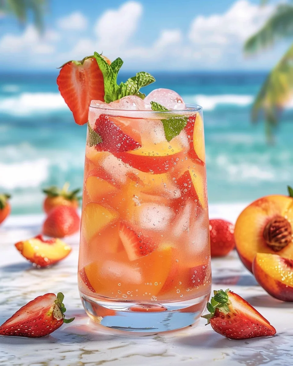 Strawberry Peach Sprite Refresher
