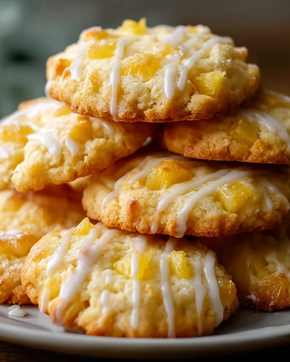 Soft & Chewy Pineapple Cookies