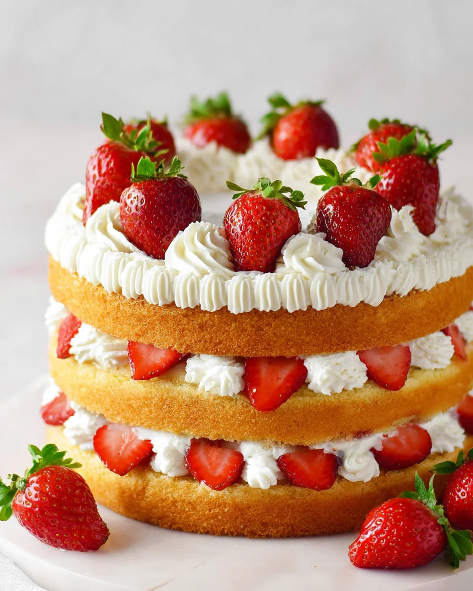 Strawberry Shortcake Cake: A Fresh and Fluffy Layered Dessert