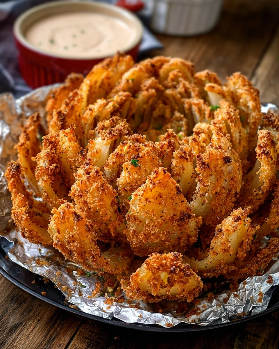 Crispy Air Fryer Blooming Onion