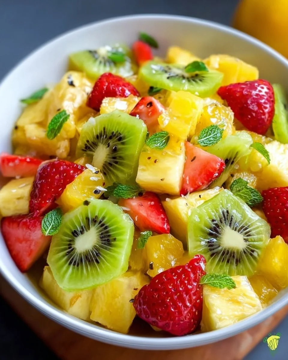 Fresh Pineapple Kiwi Salad Recipe