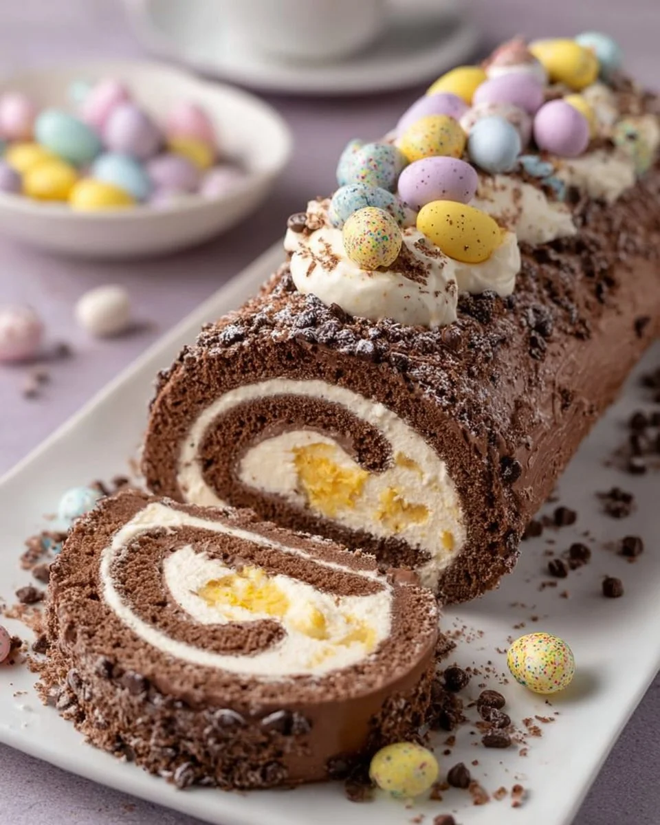 Mini Egg Swiss Roll