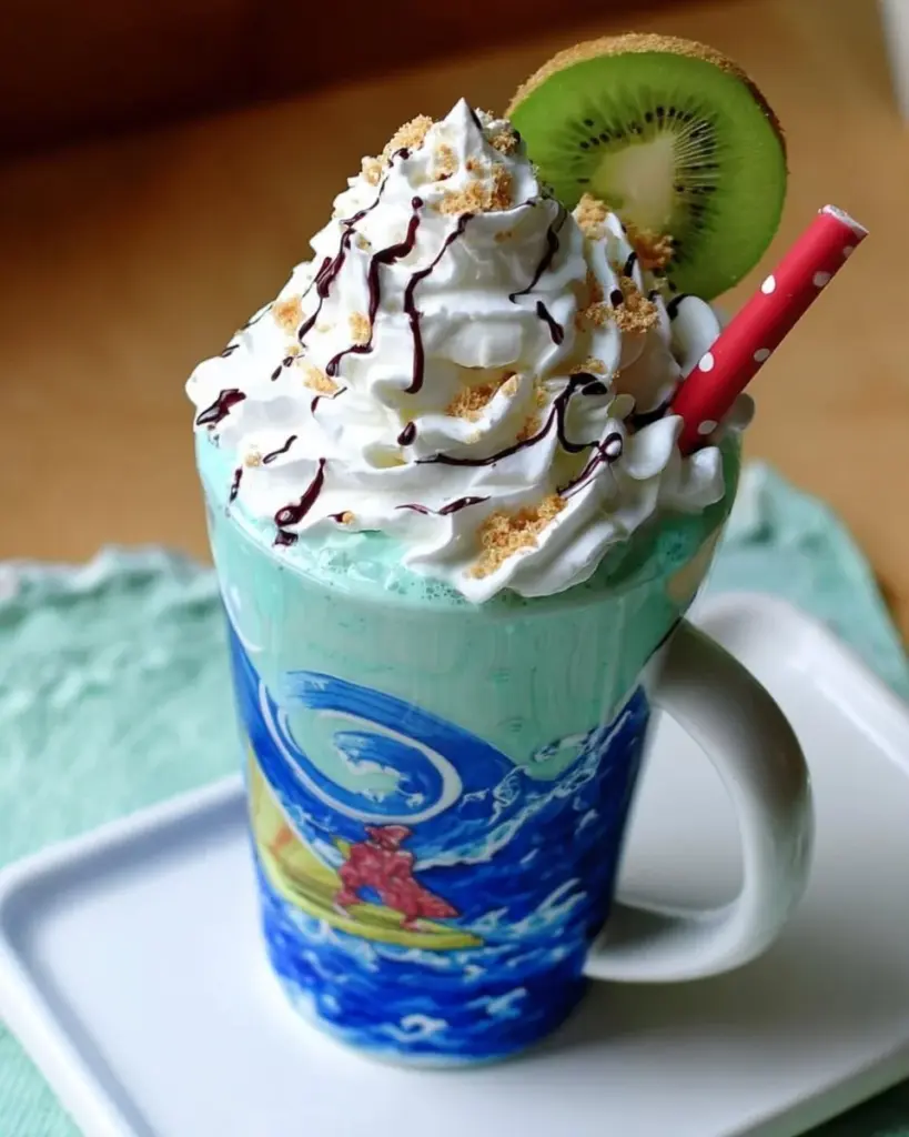 Heart of Te Fiti Shake inspired by Moana, a tropical and refreshing smoothie.