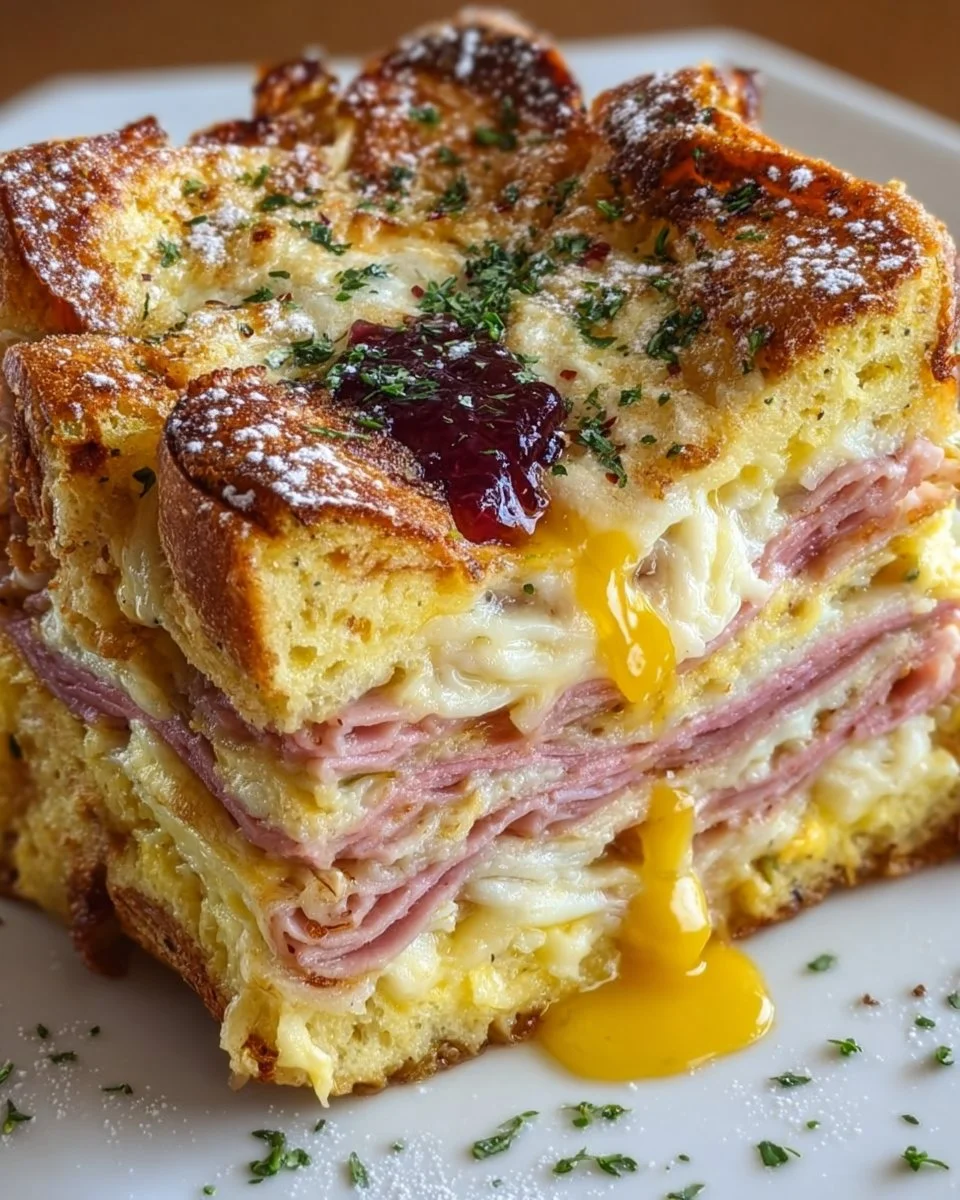 Monte Cristo Breakfast Casserole