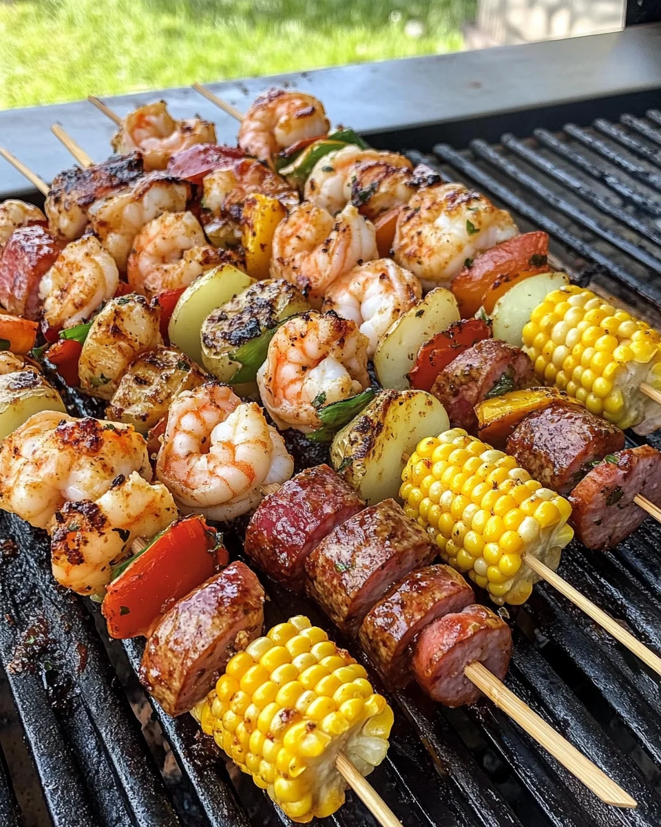 Grilled Seafood Skewers