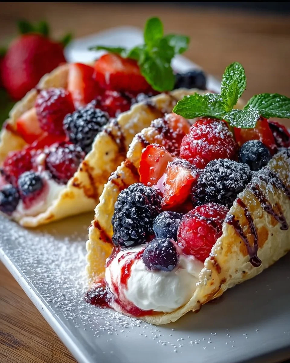 Berrylicious Cheesecake Tacos: A Quick and Easy Dessert Treat
