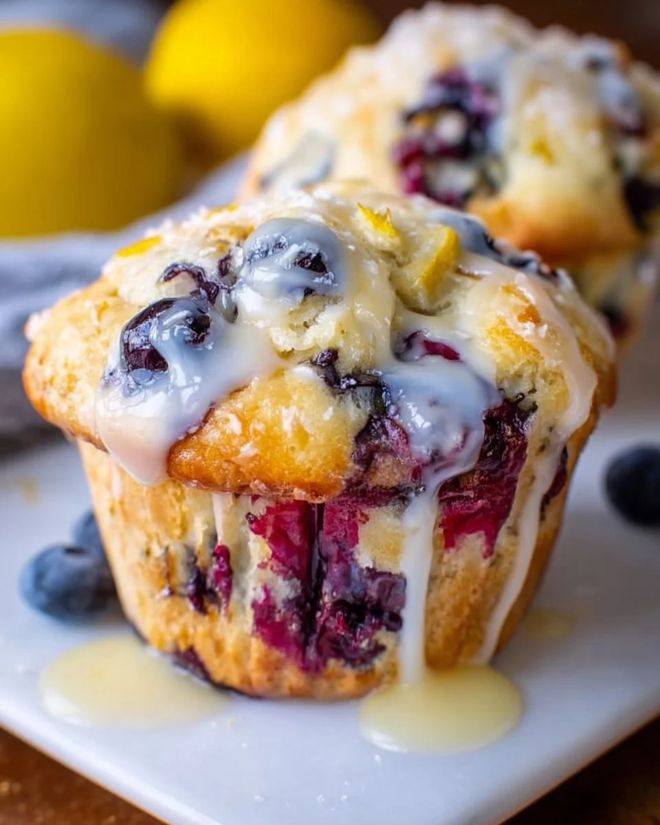 Blueberry Lemon Cream Cheese Muffins