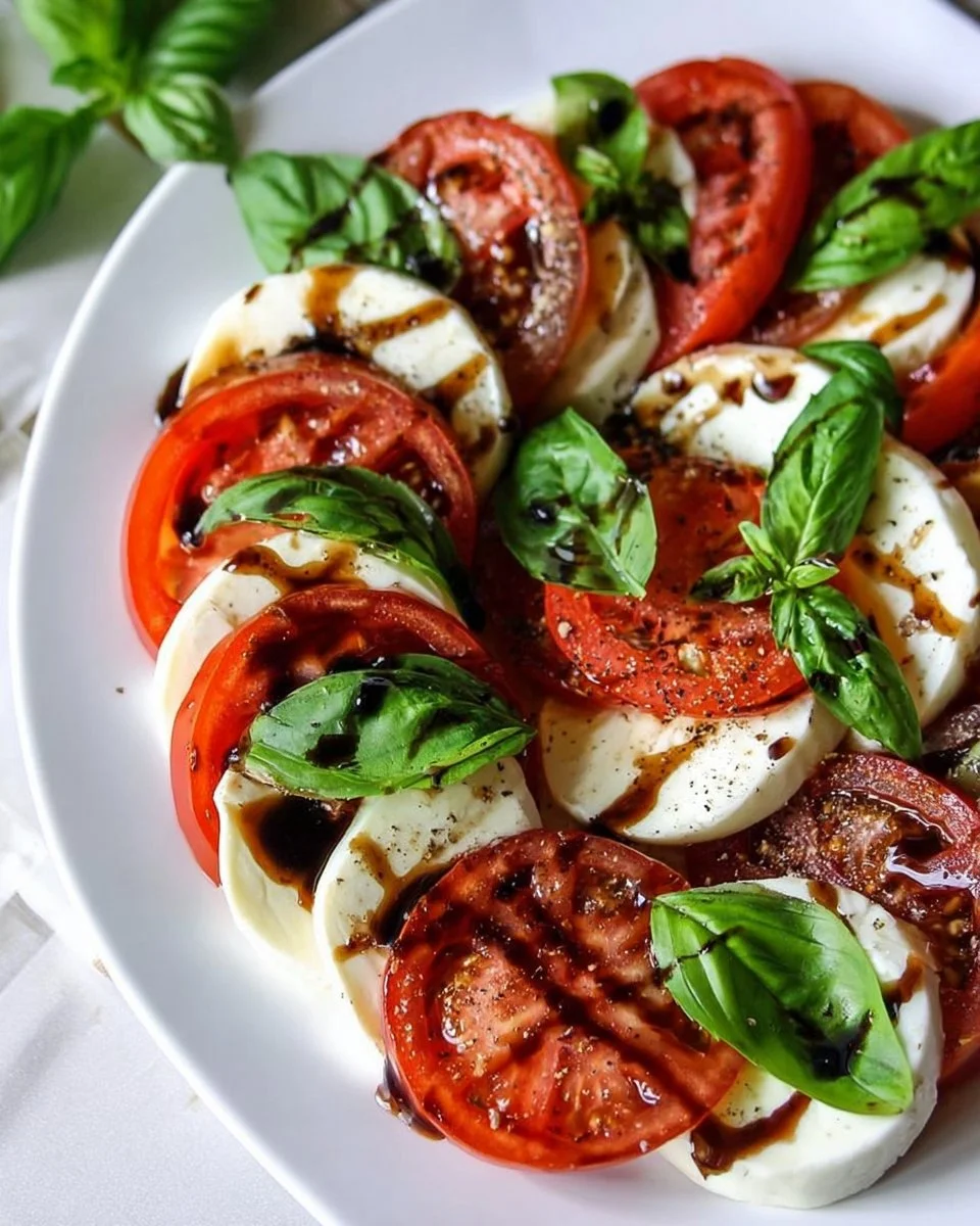 Caprese Salad with Balsamic Reduction