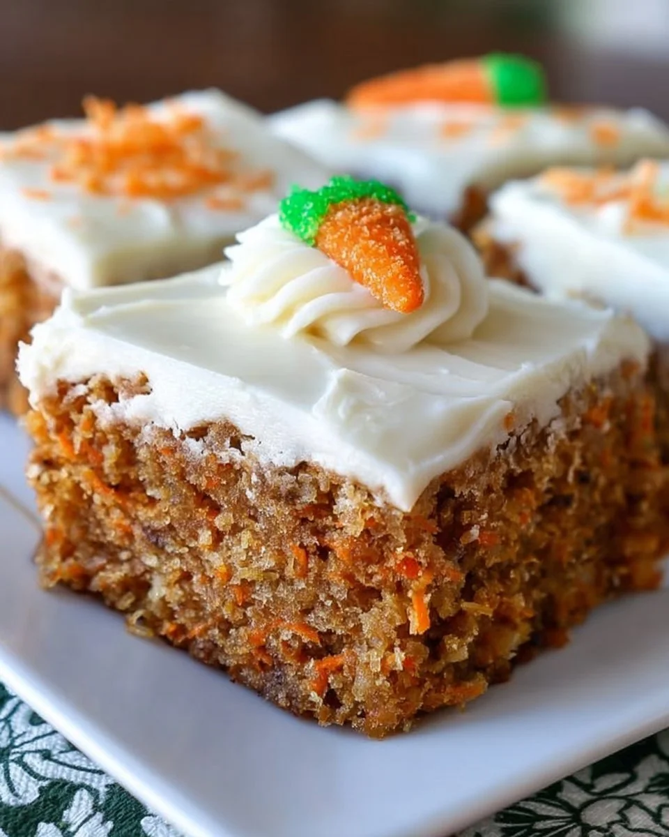 Carrot Cake Bars with Cream Cheese Frosting