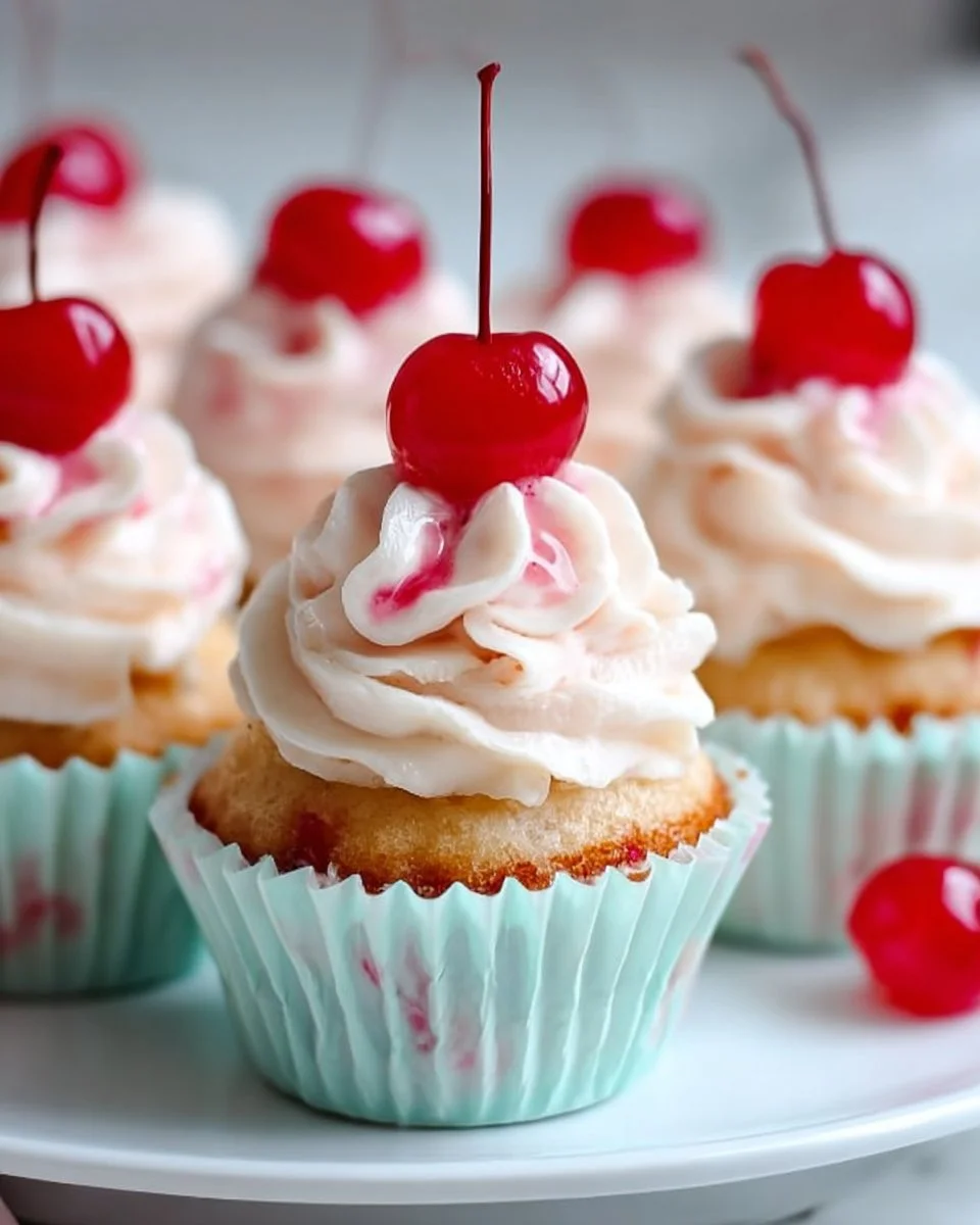 Cherry Almond Cupcakes